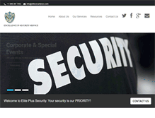 Tablet Screenshot of elitesecuritynyc.com